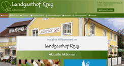 Desktop Screenshot of landgasthof-krug.de