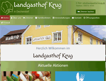 Tablet Screenshot of landgasthof-krug.de